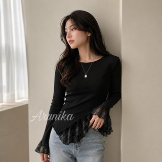 Aleena Blouse Renda By Arunika | Atasan Kekinian dengan Desain Elegan dan Nyaman  Atasan Wanita