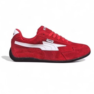 XternalStepSure - Sepatu Sneakers Rabbit Maroon  Pria Wanita Suede Casual