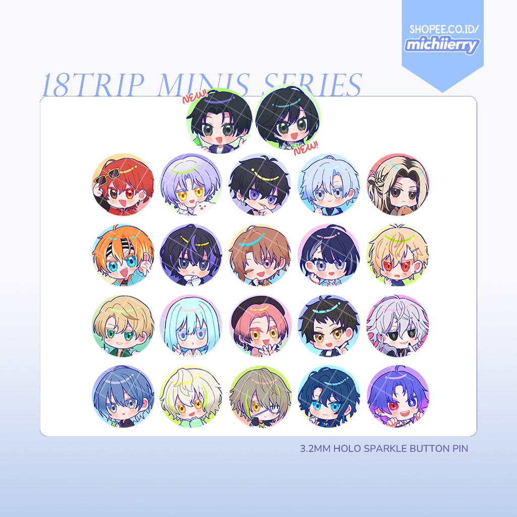 18TRIP Fanmerch - หมุดปุ่มขนาดเล็ก