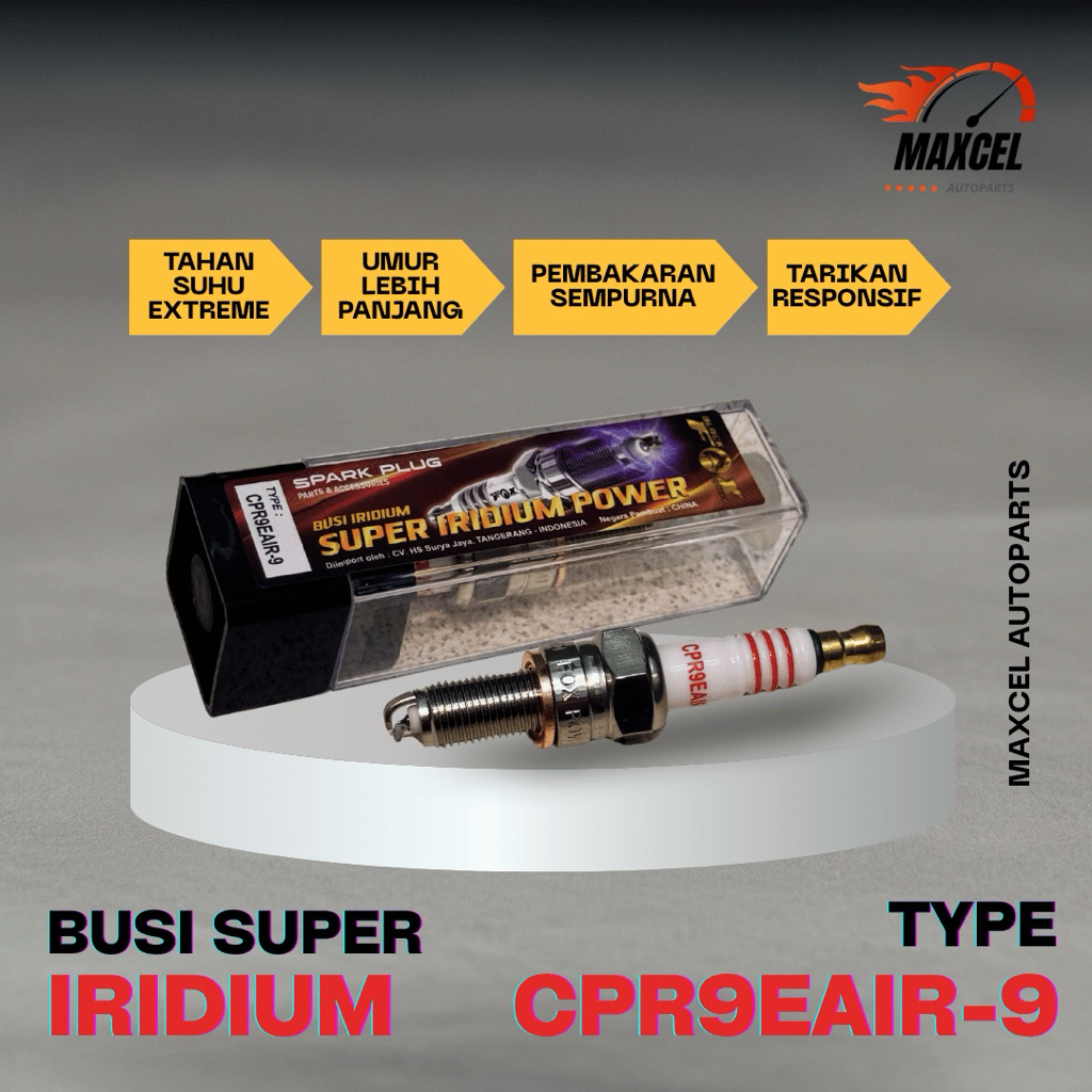 SUPER IRIDIUM RACING SPARK PLUG CPR9EAIR 9 NMAX AEROX 155 LEXI R15 V2 V3 XSR R25 MT15 VIXION R