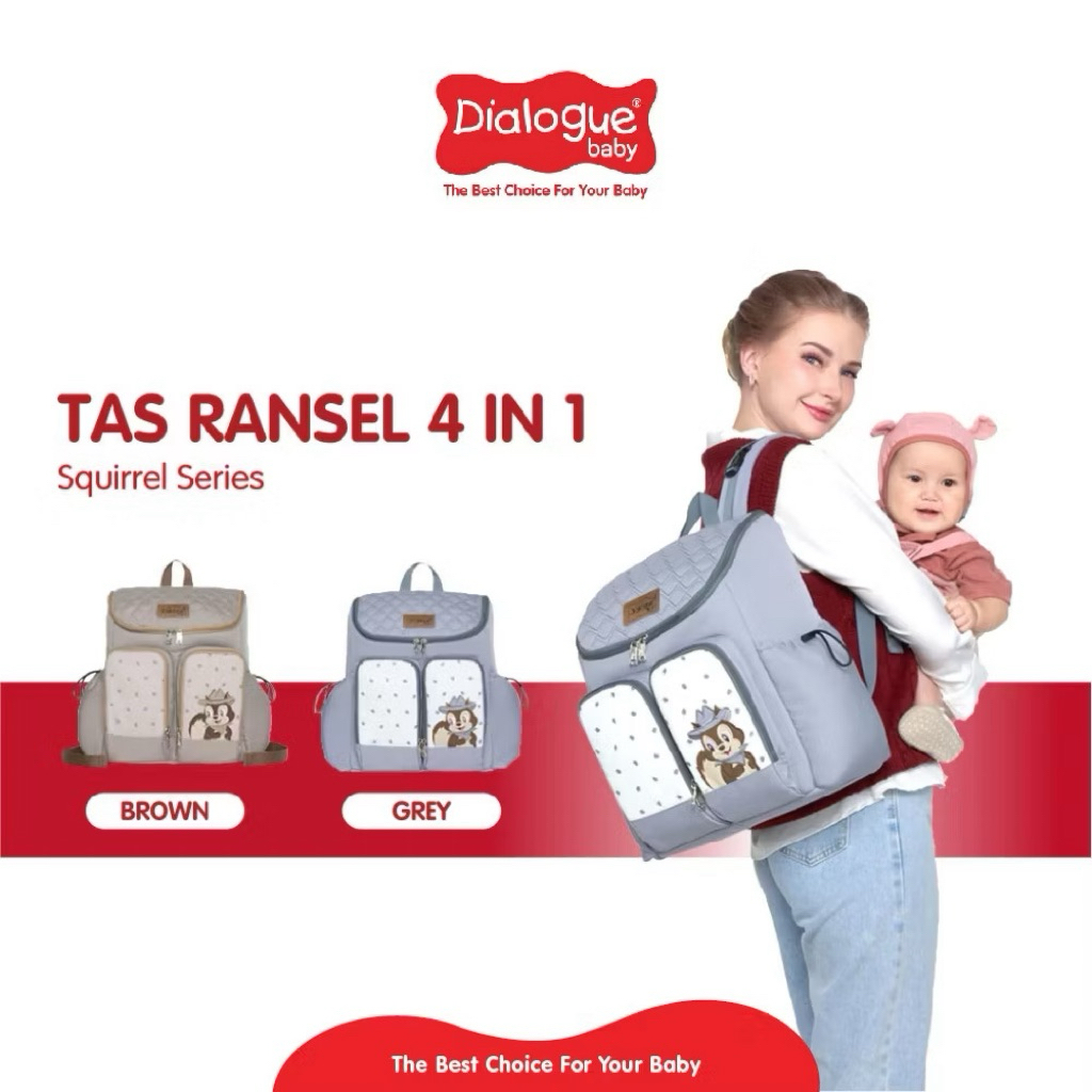 DIALOGUE BABY 4IN1 Squirrel Series BABY Backpack DGT7338