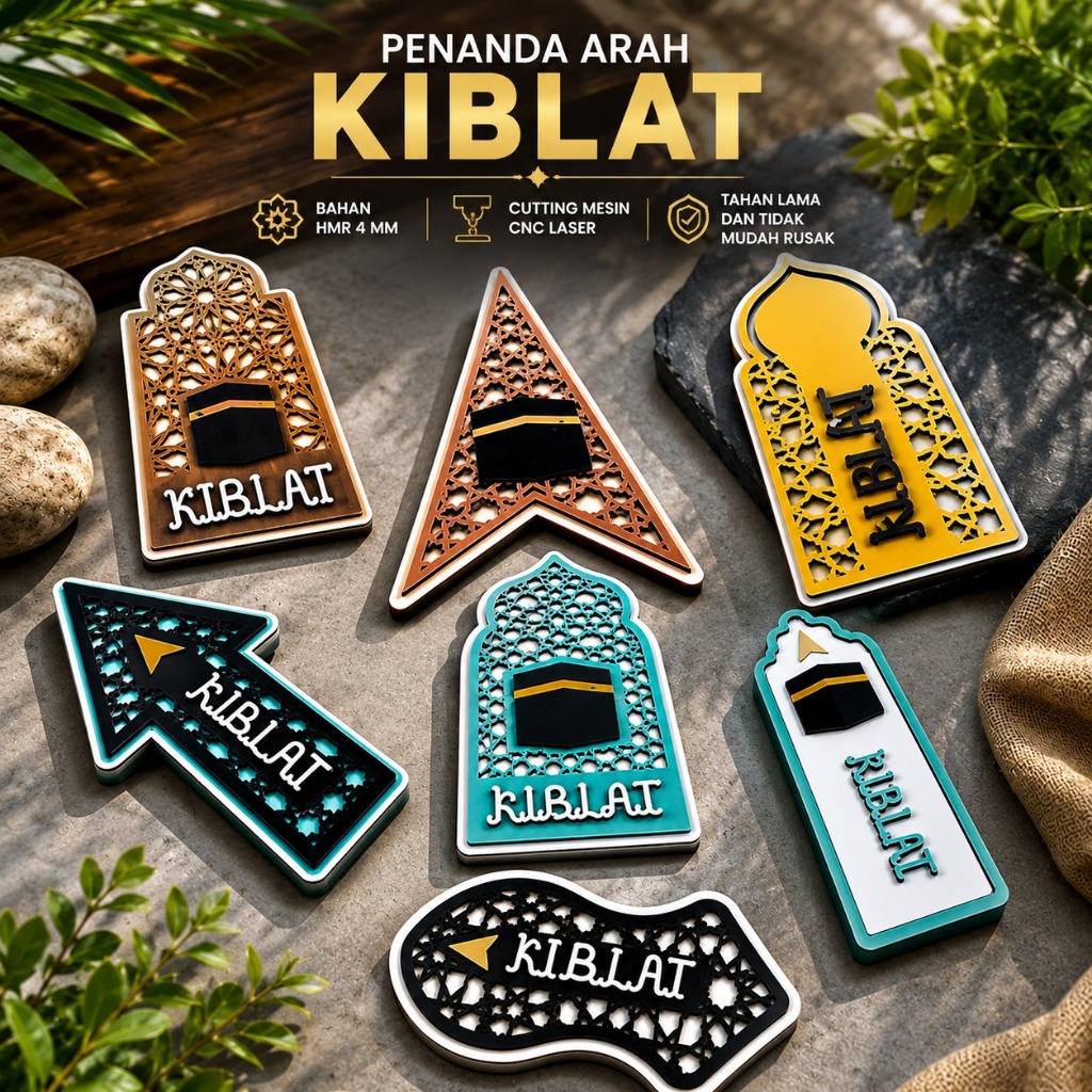 KIBLAT DIRECTION MARKER KIBLAT SIGN ป้ายในร่ม