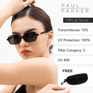 Paul Parker Slim Square Women Sunglasses-UV 400 Protection-Cocok Semua Bentuk Wajah