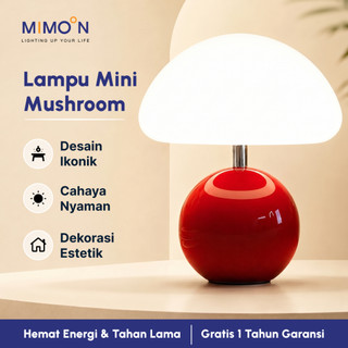 MIMOON Lampu Kamar Tidur Lampu Hias Meja Lampu Tidur Kamar Colokan Lampu Malam Desk Lamp  Lampu 3 Warna