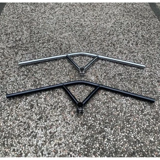 BULLDOSE BAR Platinum Hi-Ten-Steel 25.4 - Bull Mose Bar แฮนด์เหล็กแพลทินัม-Sem 25.4 สามเหลี่ยม Original Platinum ไต้หวัน
