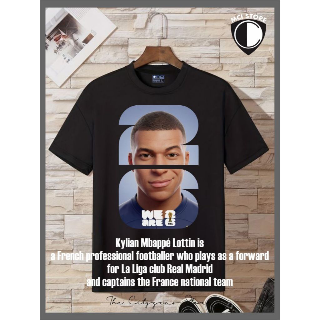เสื้อยืด Kylian Mbappe Eps 1 ชาย/หญิง