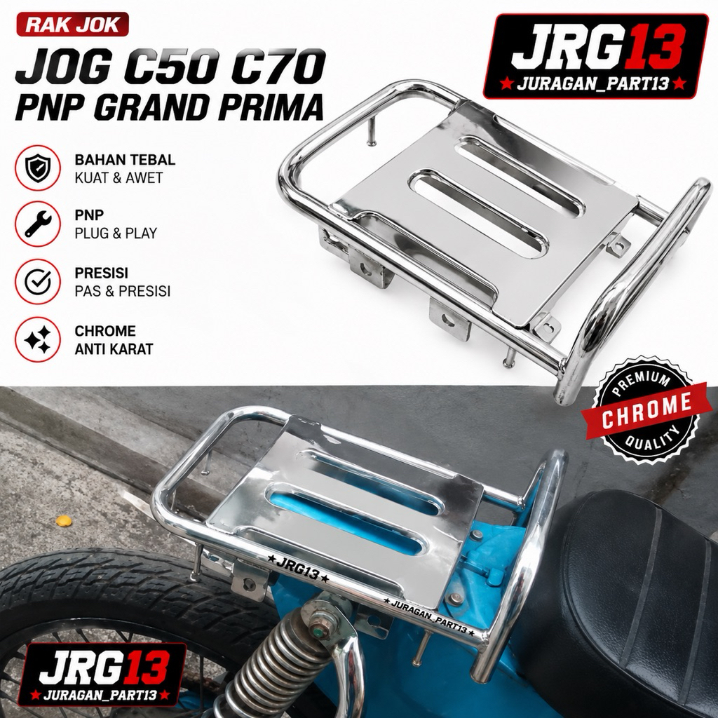 HONDA PANGKON C50 C70 C800 SUPERCUP ที่นั่งด้านหลัง PANGKON CHROME IRON