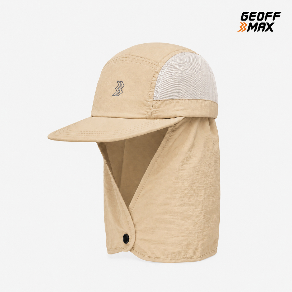 Geoff Max - Alpen Beige Hat Trail Run Sunshield Hat สําหรับผู้ชายและผู้หญิง