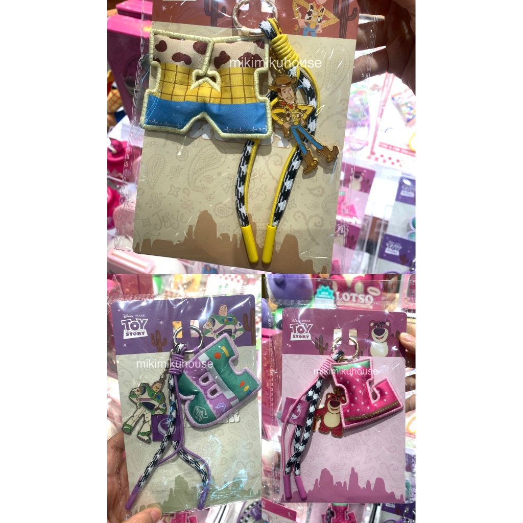 GANTUNGAN OHSOME TOY STORY BUZZ LOTSO WOODY CHARM KEYRING TOYSTORY DISNEY PIXAR MINISO BAG CHARM CUT