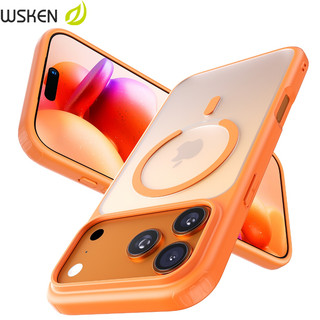 wsken iPhone 17ProMAX Case Matte Semi-Transparent Oil-Resistant, Sweat-Proof, Non-Slip 360-Degree Full-Coverage Protection Crafted from Premium Materials