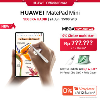 [COMING SOON] HUAWEI MatePad Mini 12GB + 256GB Tablet | Ultra-light, Ultra-thin | 8.8" Flexible OLED PaperMatte Display | AI WPS Office 3.0