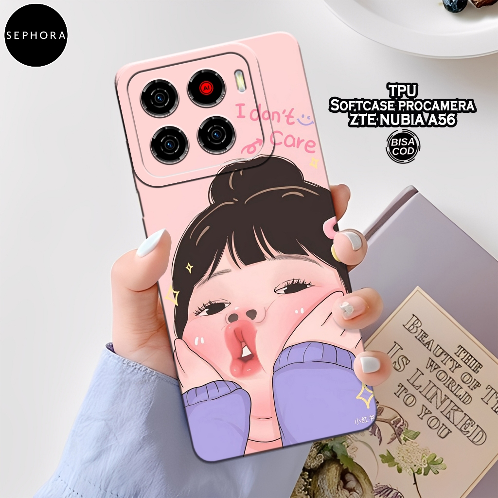 เคส ZTE Nubia A56 ล่าสุดของ HP - เคสแฟชั่นสตรี - ZTE Nubia A56 Softcase - เคสกล้อง Pro - เคส ZTE Nub