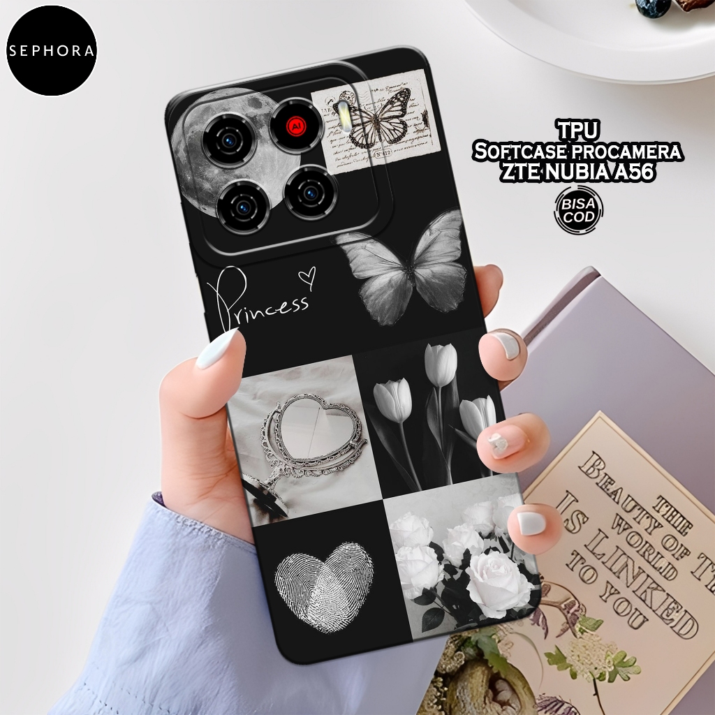 HP เคส ZTE Nubia A56 ล่าสุด - เคสแฟชั่น Aesthetic - Softcase ZTE Nubia A56 - เคสกล้อง Pro - เคส ZTE 