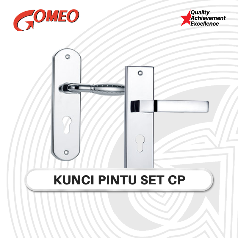 GOMEO Home Door Lock Handle Bedroom Set CP Medium Large