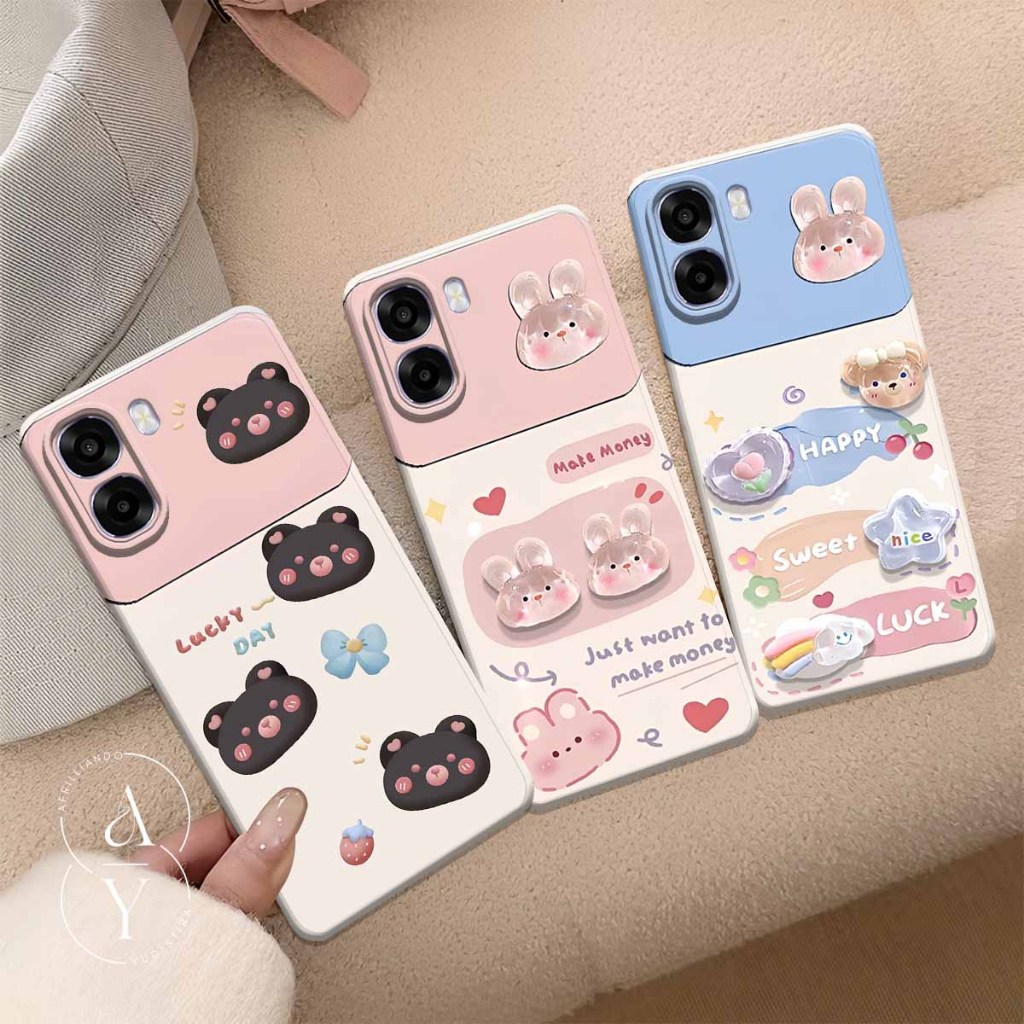 HP CTM7 เคสโทรศัพท์ที่รองรับสําหรับ Infinix Smart 4/5/6/7/8/9/10/20 ล่าสุด 2026 Softcase น่ารักตัวอั