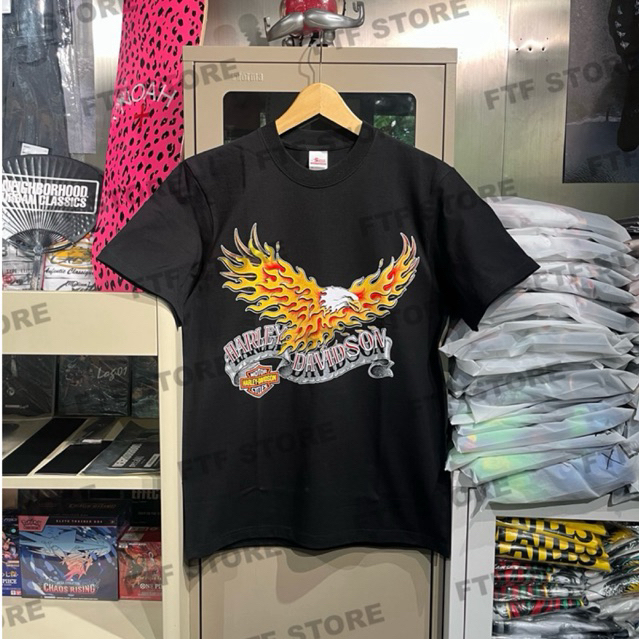 HARLEY DAVIDS*N - STREET TOUGH TSHIRT สีดํา