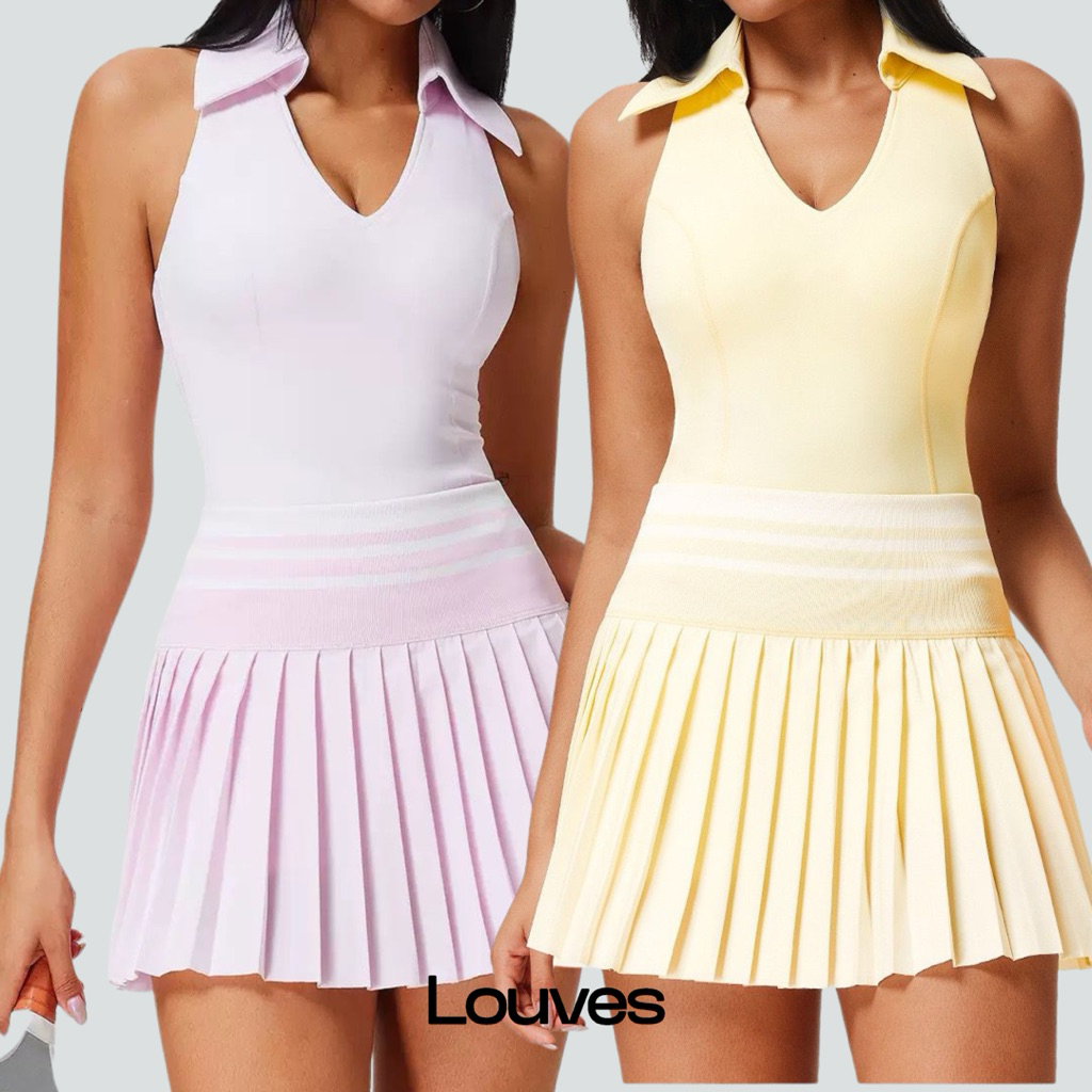 NAMY SET - LOUVES - TANK TOP SKORT TENNIS PADEL PICKLEBALL BADMINTON