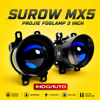 LAMPU PROJIE FOGLAMP SUROW 3 INCH MX5 SINGLE COLOUR SUPER TERANG