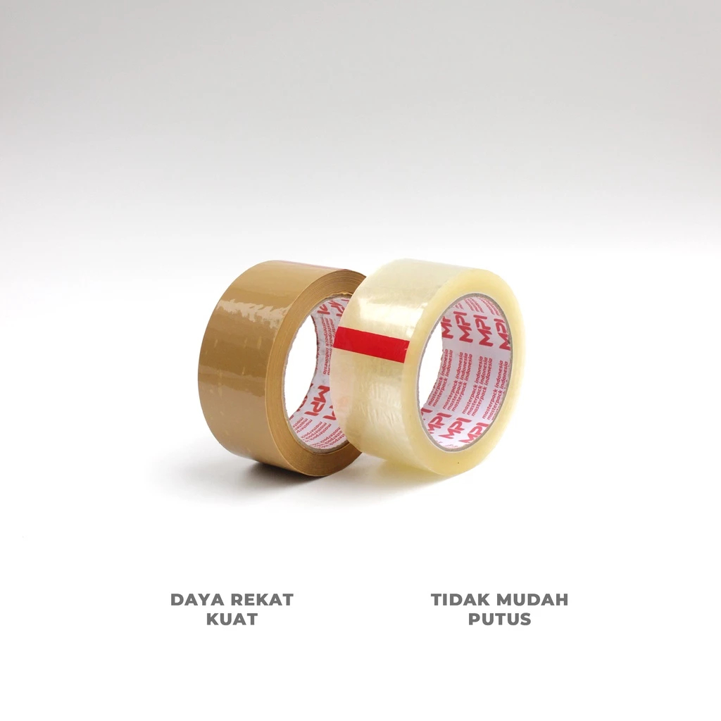 1 SLOP [6 ชิ้น] OPP CLEAR/TAN 45MM X 80 YARD 45 MICRON MASTER PACK INDONESIA
