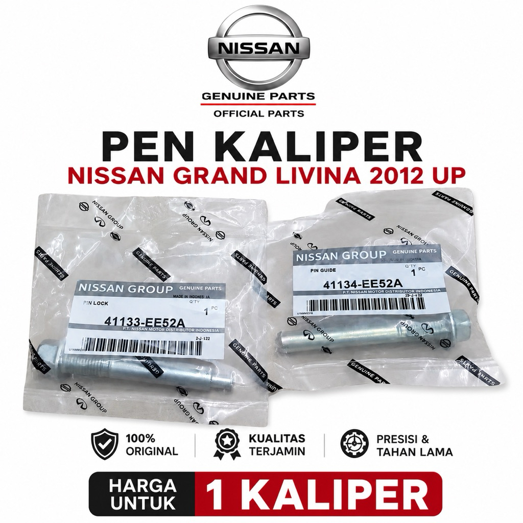 Pin ปากกา Caliper Caliper Nissan Grand Livina Xgear 2012 up ชุด 2 ชิ้น Original Nissan 41133-EE52A 4