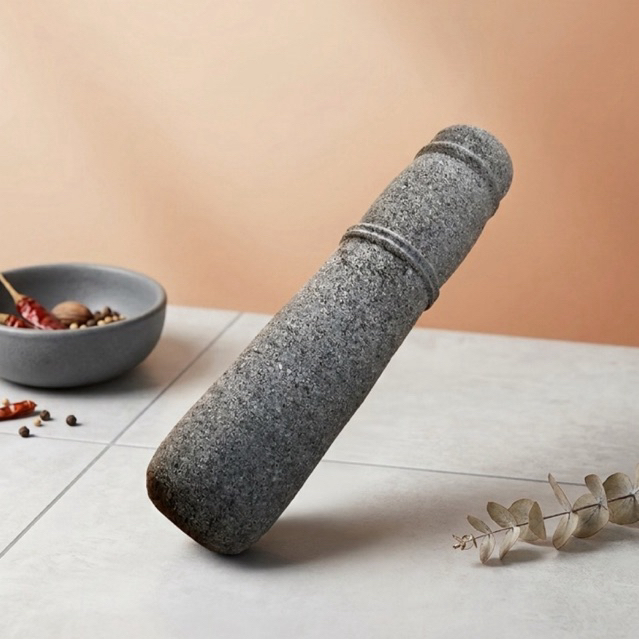 Alu Crushing, Mortar and Pestle, Stone Merapi Mountain ดั้งเดิม