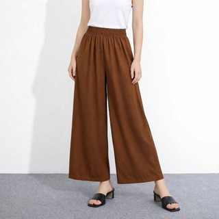 Kulot Rayon Twill Basic Premium Highwaist Celana Panjang Highwaist Hommy Daily Pants Flowy