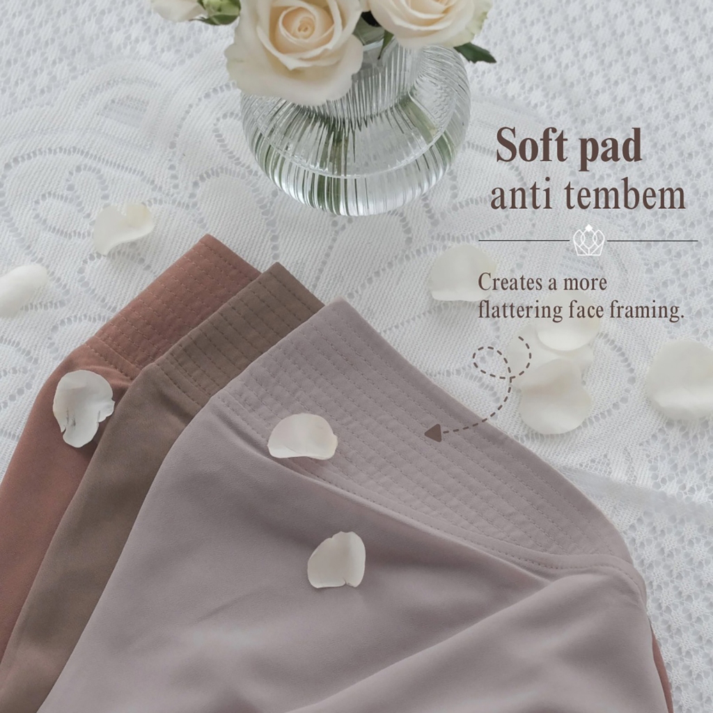 Hijab Princess - Jazmine Khimar Soft Pad Anti-Chubby