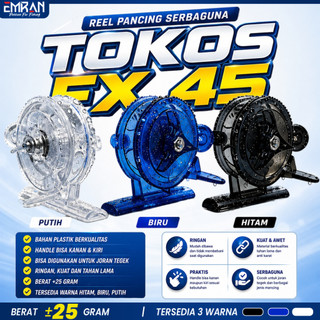 "TOKOS REEL TEGEK FX-45 BENING UNTUK MEMANCING"