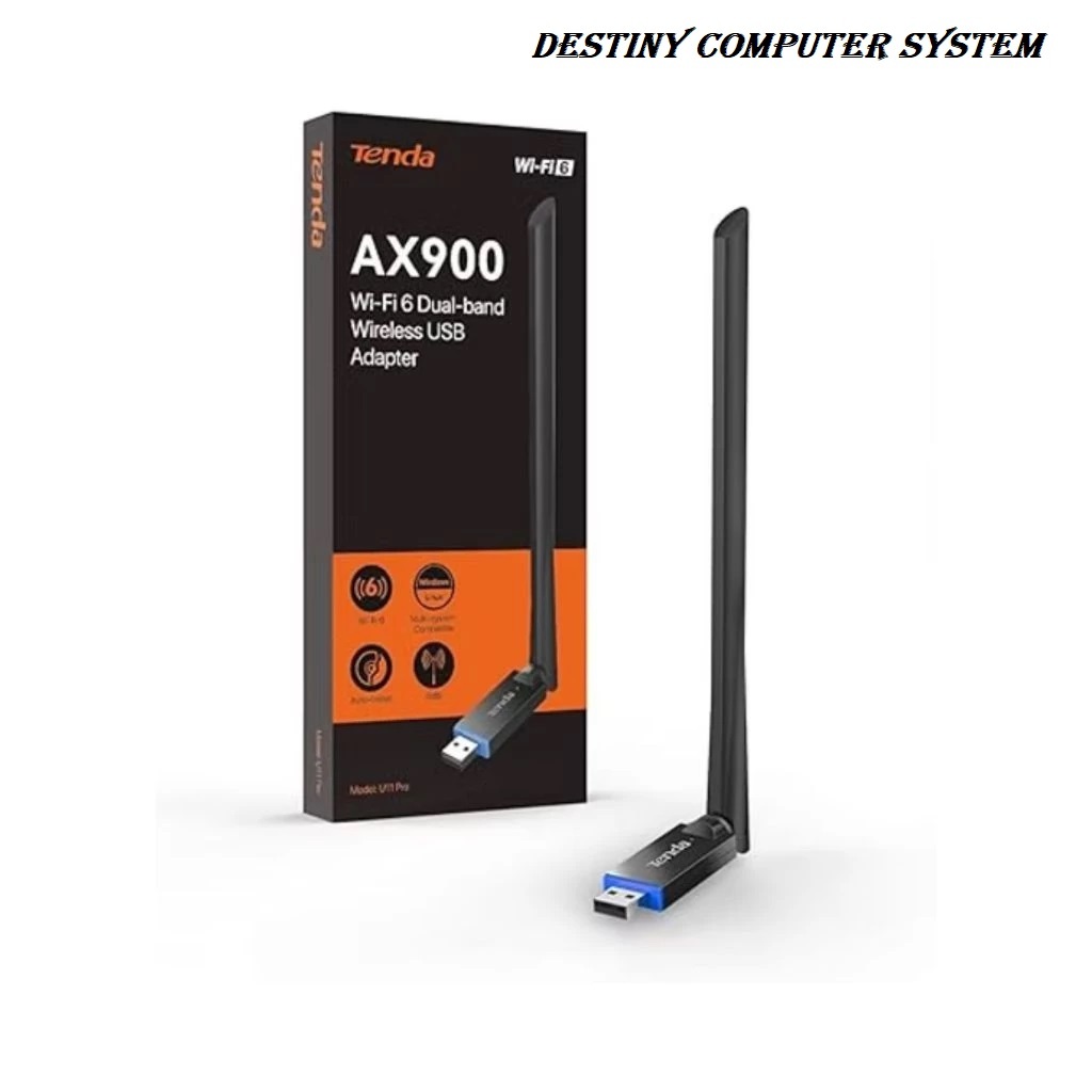 TENDA เต็นท์ไร้สาย USB U11 Pro AX900 Wifi6 เสาอากาศแบบดูอัลแบนด์