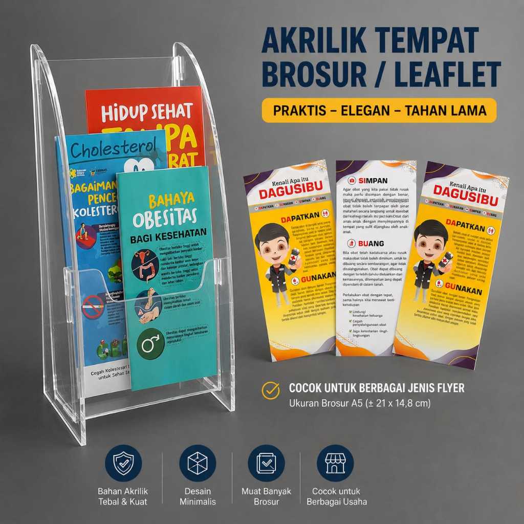 อะคริลิค Flyer Brochure Holder Package - อะคริลิค Flyer Holder - Flyer Holder - Brochure