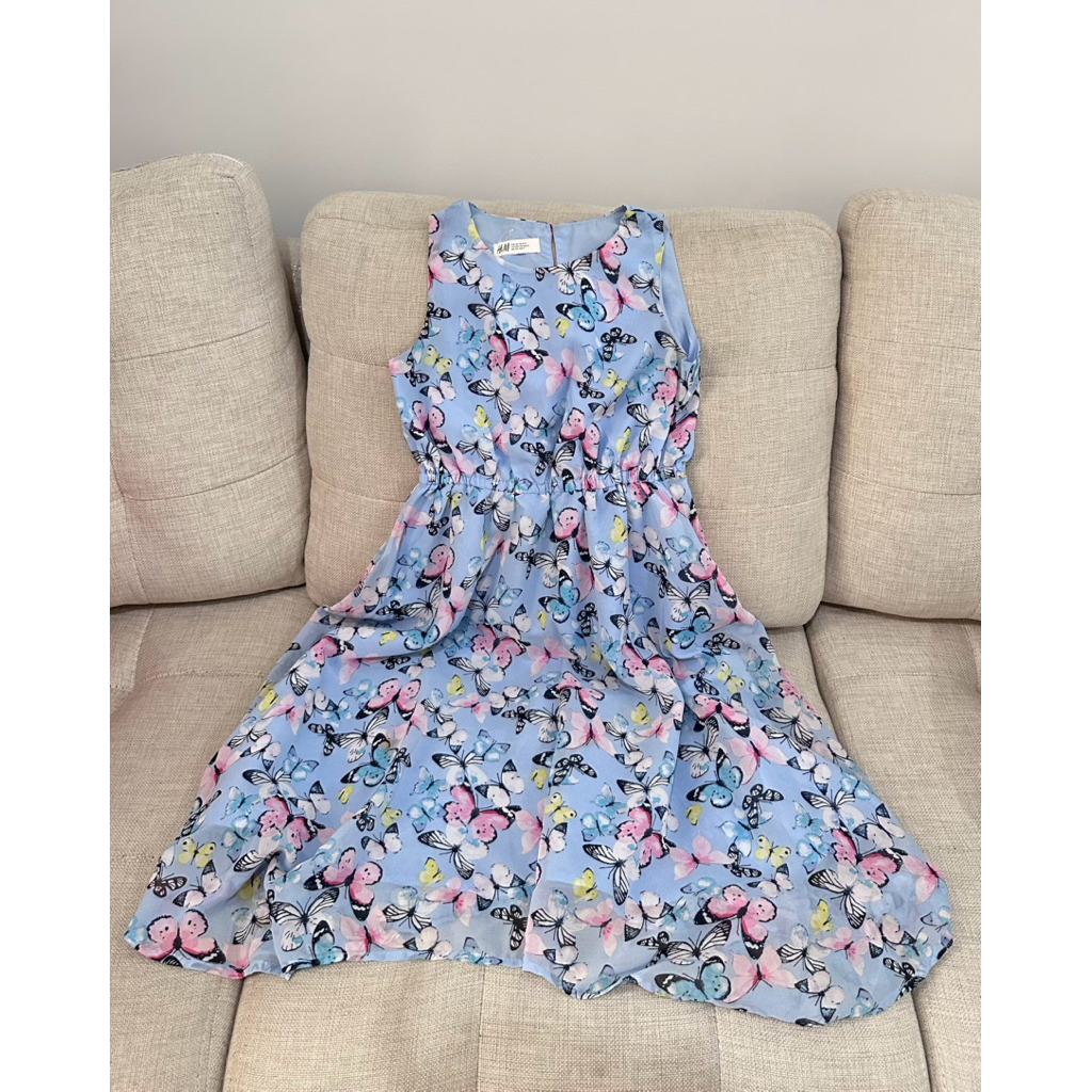 [PL] KIDS ชุดเดรสผีเสื้อ H&M ไซส์ 8-9Y LD 39cm CITT712 lovectta