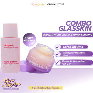 Beeganic Bundle Bright Booster + Glow Bottle Brightening Toner Essense