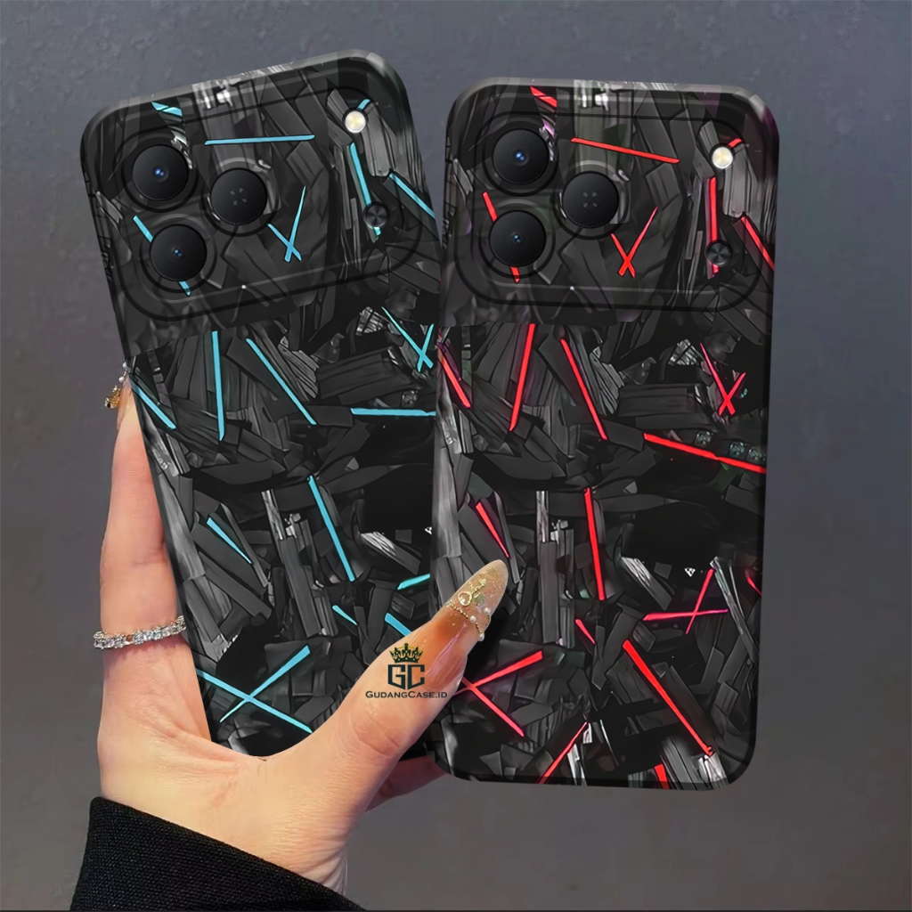 HP Silicone Compatible For Tecno Spark 50 4G Phones - เคส Procamera ยืดหยุ่นพร้อมลายเท่ๆ