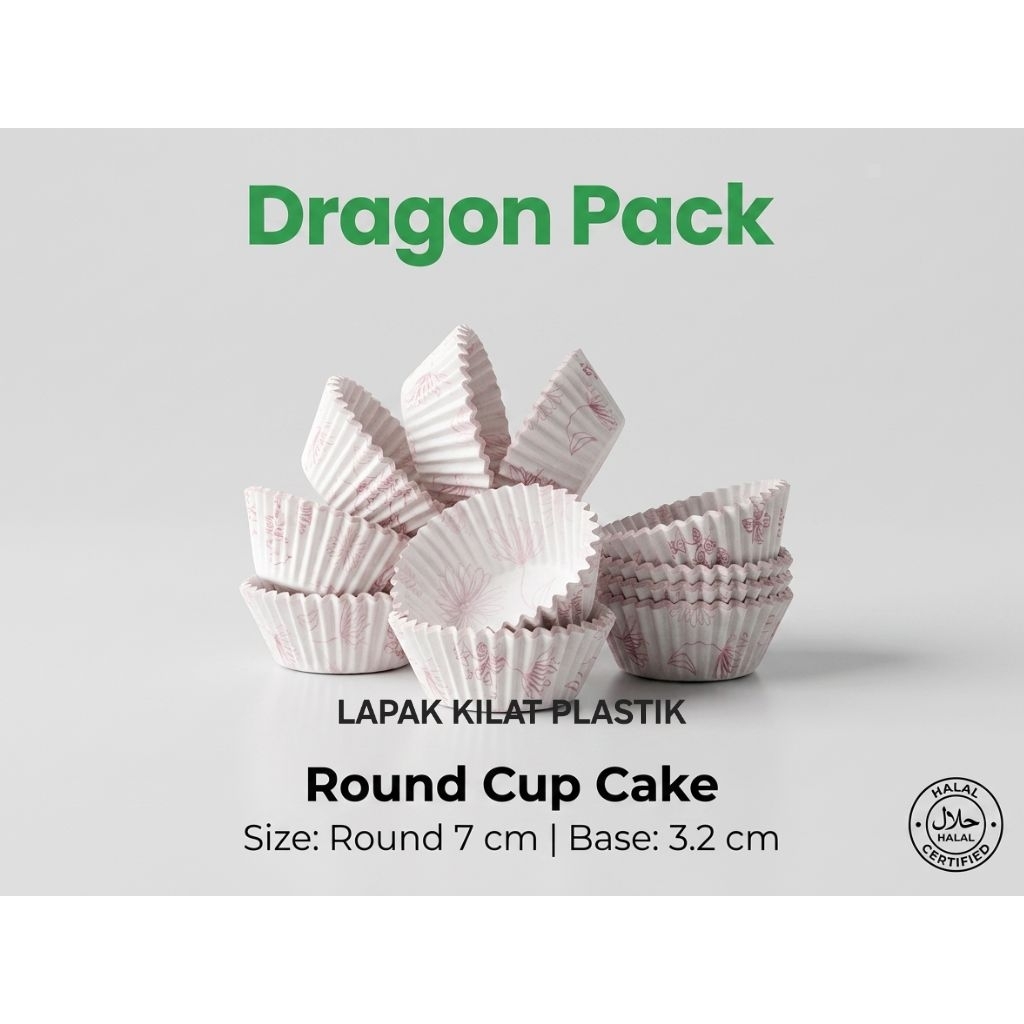 Nastar Cake Liner Paper / Mochi Cake Paper 7ซม. / Cup Cake Cases 7ซม. (±1000ชิ้น)