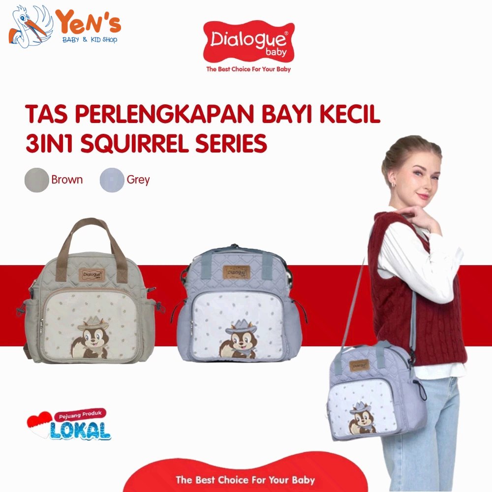 DIALOGUE BABY 3IN1 Squirrel Series Small BABY Gear Bag DGT7336