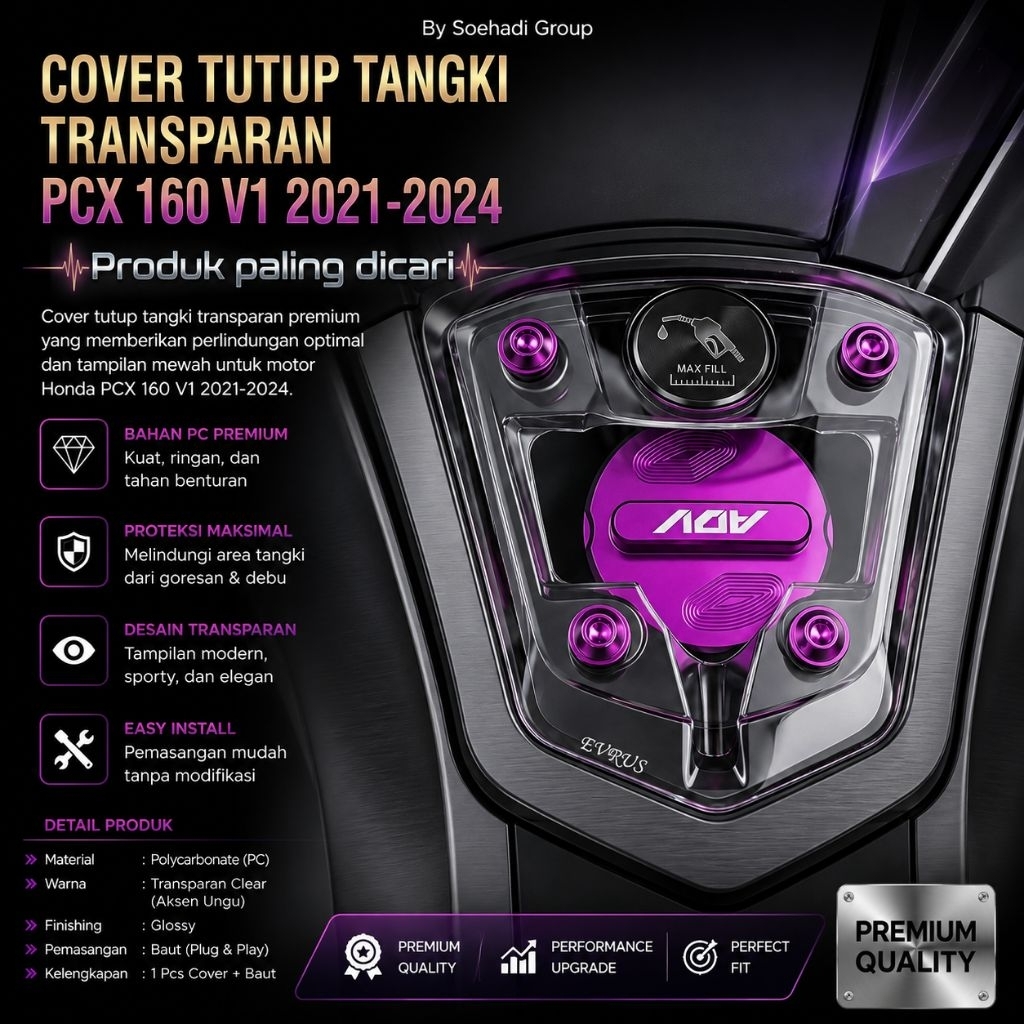 LOKAL ฝาครอบถังโปร่งใสสําหรับ PCX 150 Local / 160 V1 / V2 Smoke Clear