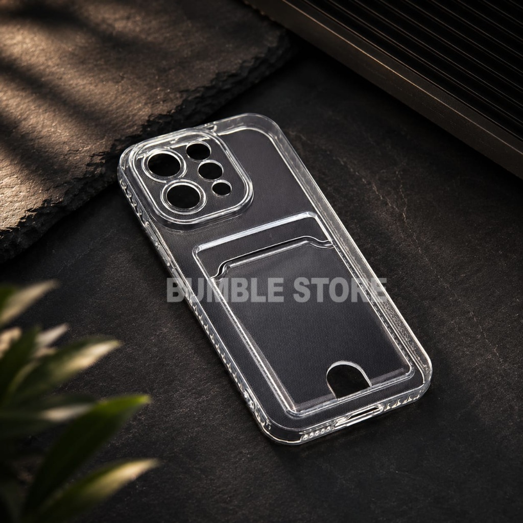 Bumble - Vivo V70 Vivo V70 FE Vivo V60 Vivo V60 Lite Softcase Clear Card Case Clear Card Slot Case V