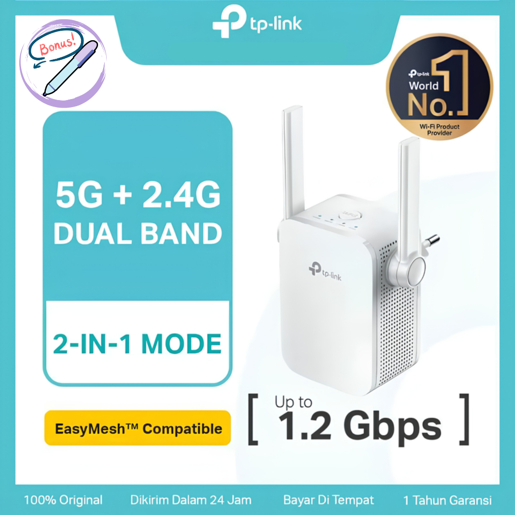 TP-LINK RE305 AC1200 WI-FI RANGE EXTENDER DUAL BAND