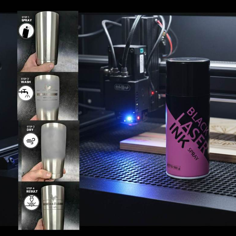 Metal Laser Dye Laser Diode CNC Laser engraver sclubfun tomtack | เลเซอร์ แบล็คเทนเนอร์ 300 กรัม
