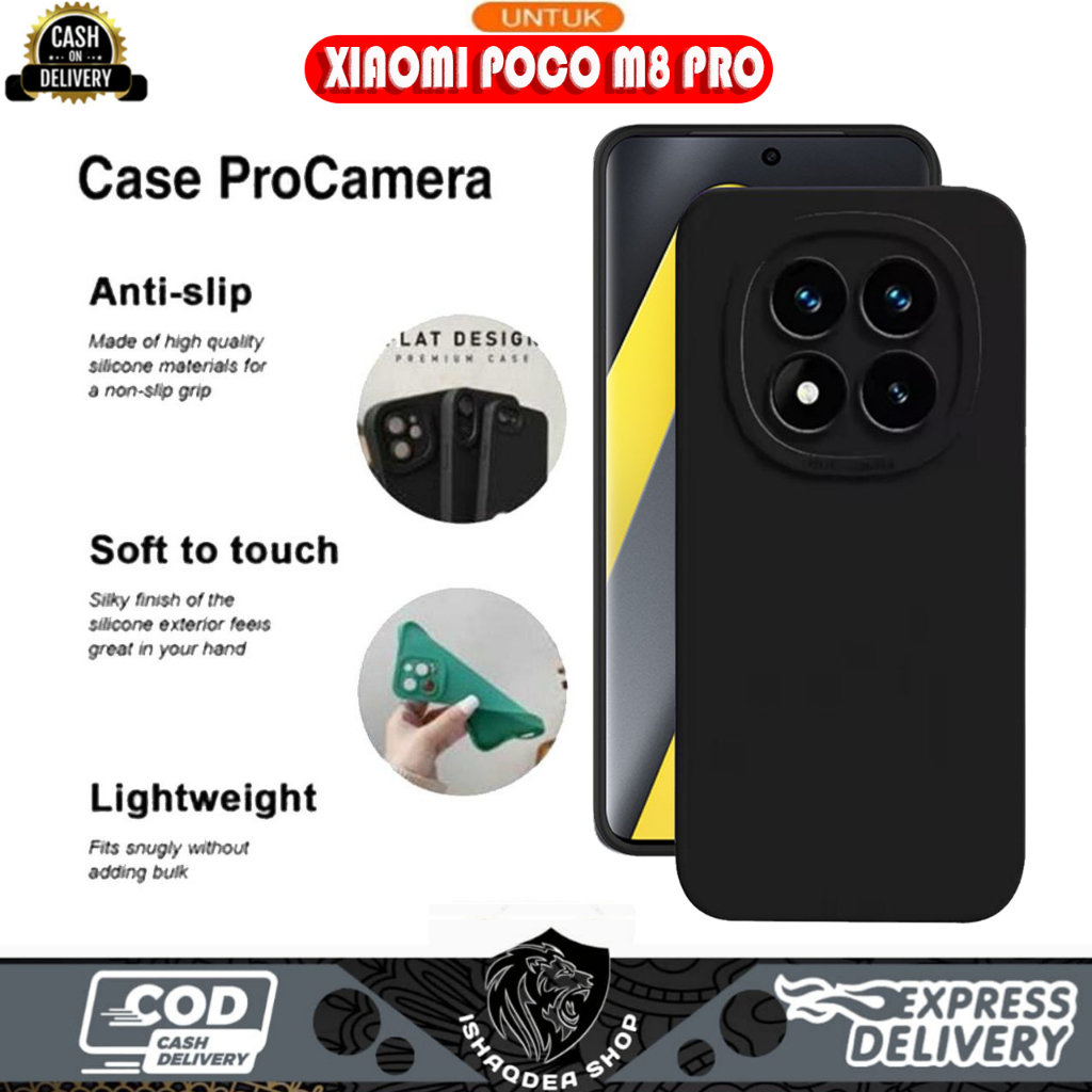 CASE PRO CAMERA XIAOMI POCO M8 M8 PRO SOFTCASE PRO CAMERA