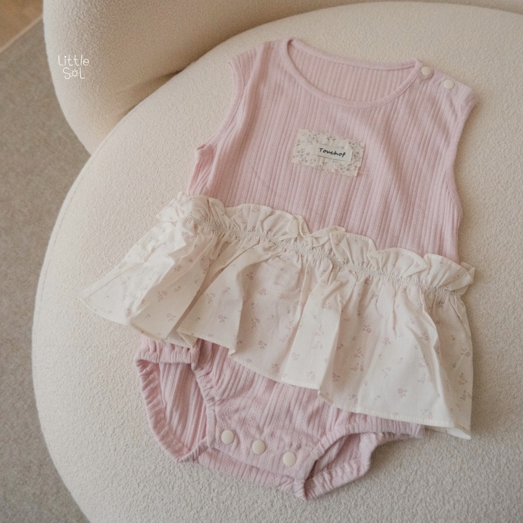 LITTLE SOL - LILY JUMPER | CHILDRENS PINK JUMPER | เด็กผู้หญิง JUMPER | CHILDRENS PINK ROMPER | เสื้