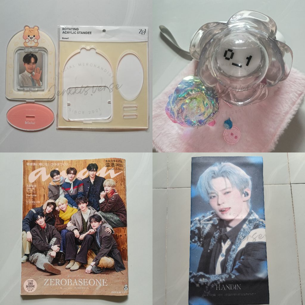 [PRELOVED] SOLGAN CHEING KIT SUNG HANBIN MAGAZINE ANAN JAPAN ROSERING LIGHTSTICK ZEROBASEONE ZB1 ROT