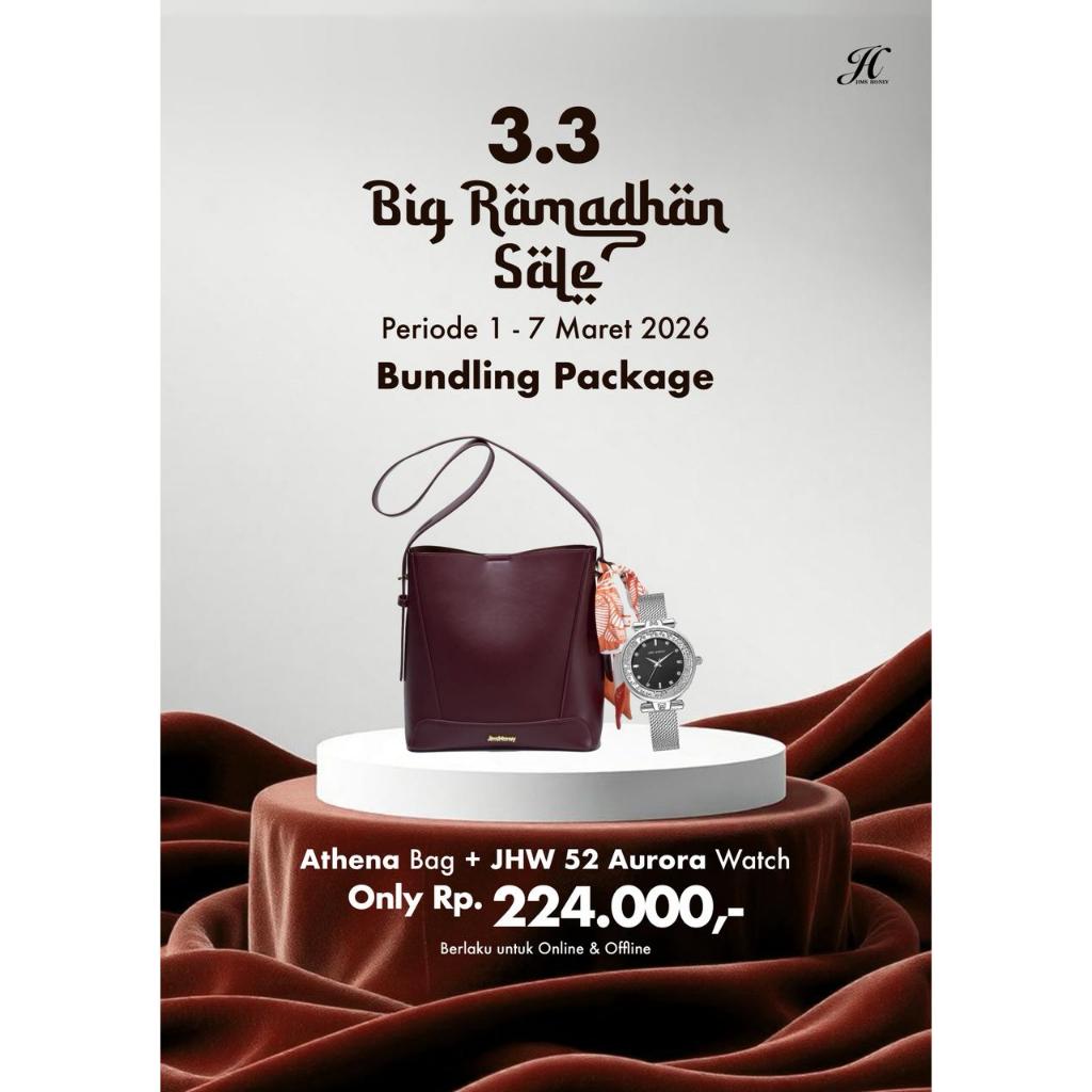 พิเศษ BUNDLING - กระเป๋าสะพายข้างผู้หญิง - กระเป๋า Athena และ JHW 52