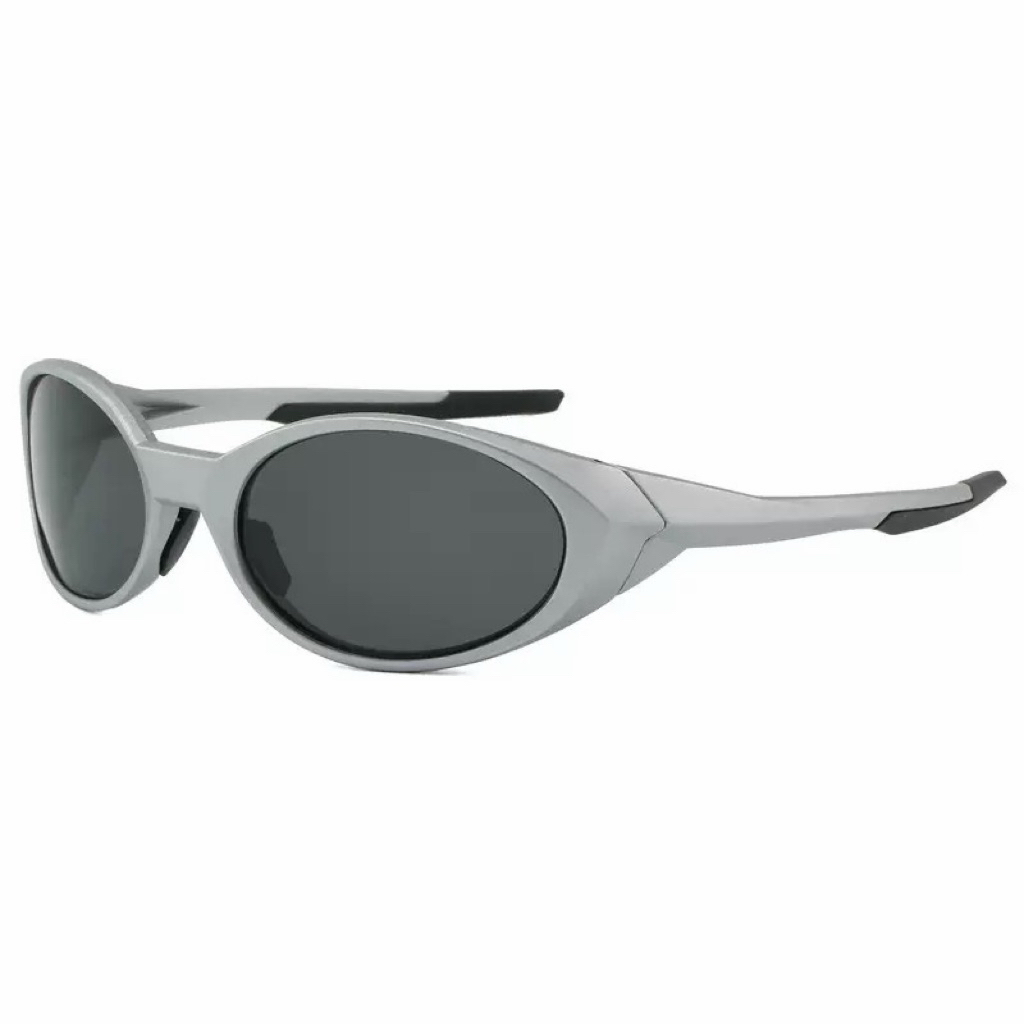 Redux Silver Black lens Running Eye Jacket แว่นตากีฬาสําหรับกิจกรรมกลางแจ้งและกีฬา