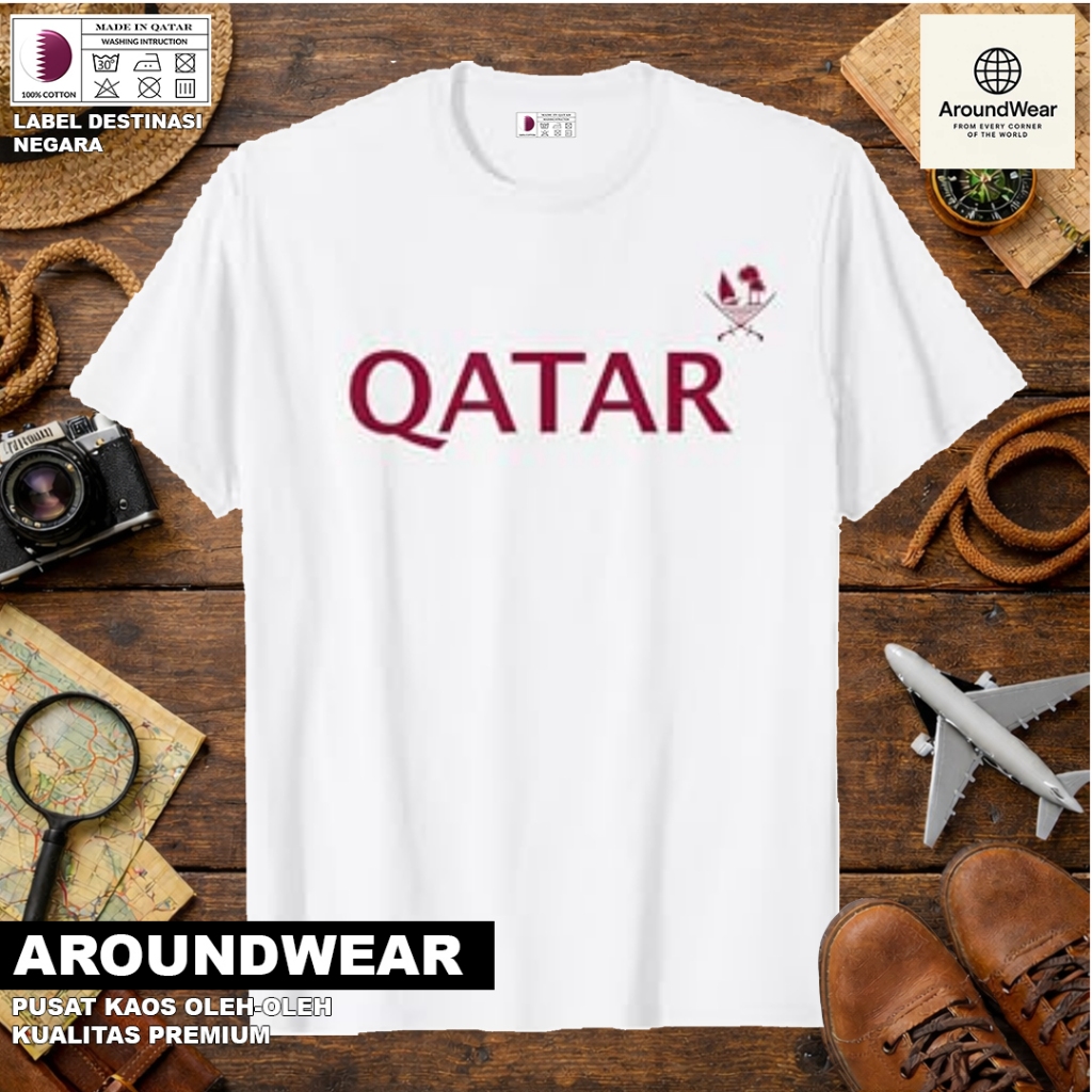 QATAR 25 SOUVENIR เสื้อยืด WITH STATE TAGS AL QATAR COTTON 30S SOUVENIR PREMIUM GIFT
