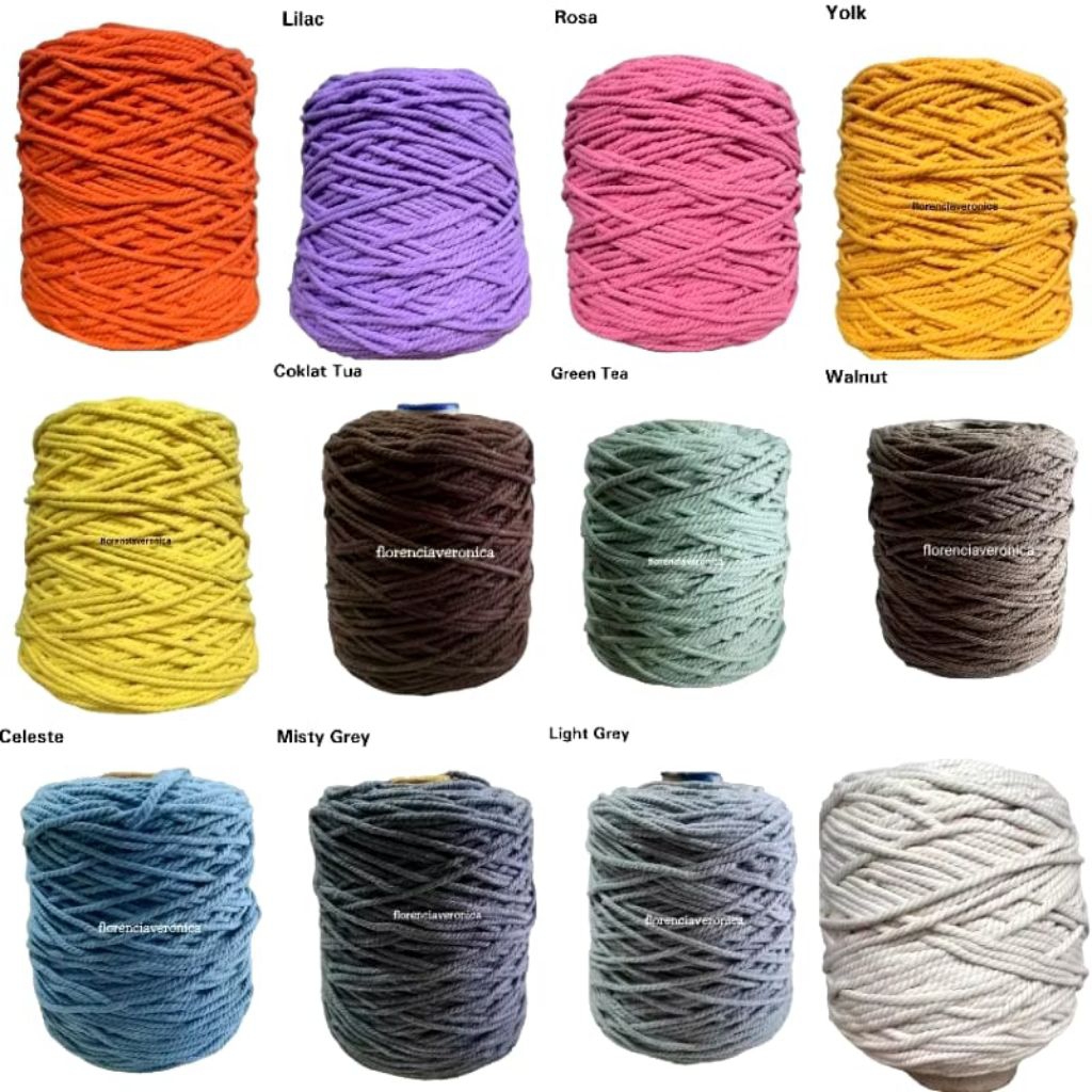 KATUN Cotton Rope/Monura Rope 3MM และ 4MM 1KG ตอนที่ 2