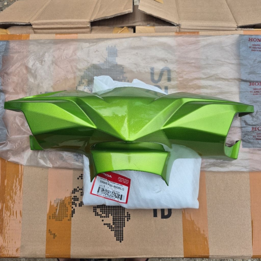 HIJAU Honda Beat ไฟหน้าฝาครอบ bit bet Fi Starter สีเขียวหยาบ Original Ahm Honda 53205-K25-900BLG
