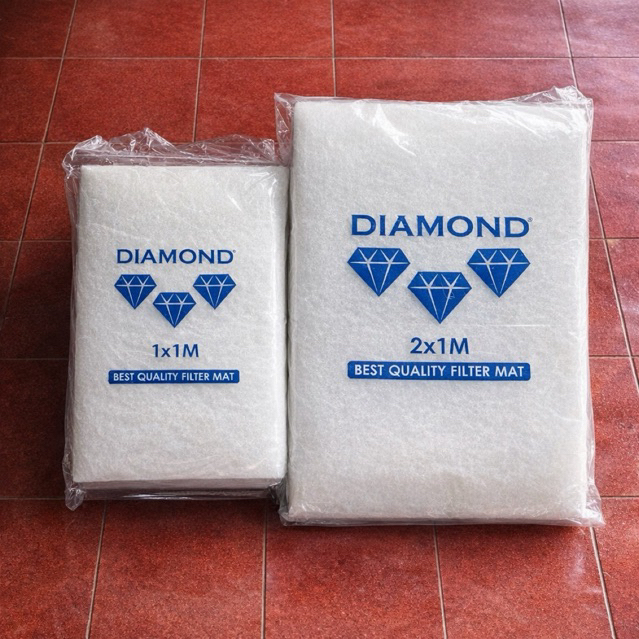 DAKRON COTTON/FILTER FILTER/FOAM FILTER AQUARIUM POND ขนาด 1x1 & 2x1 M DIAMOND