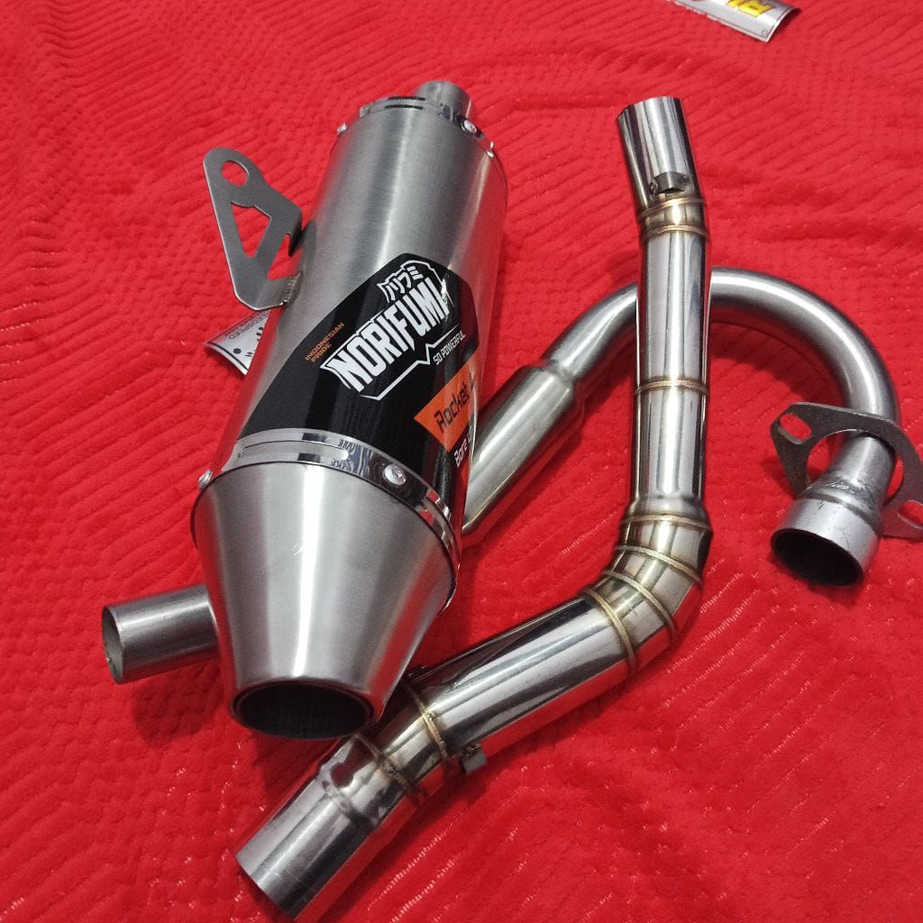 Norifumi ท่อไอเสียแข่งเปิดสําหรับ crf150 klx150 wr155 xr150 xr200 msx125 ksr110 xtz125