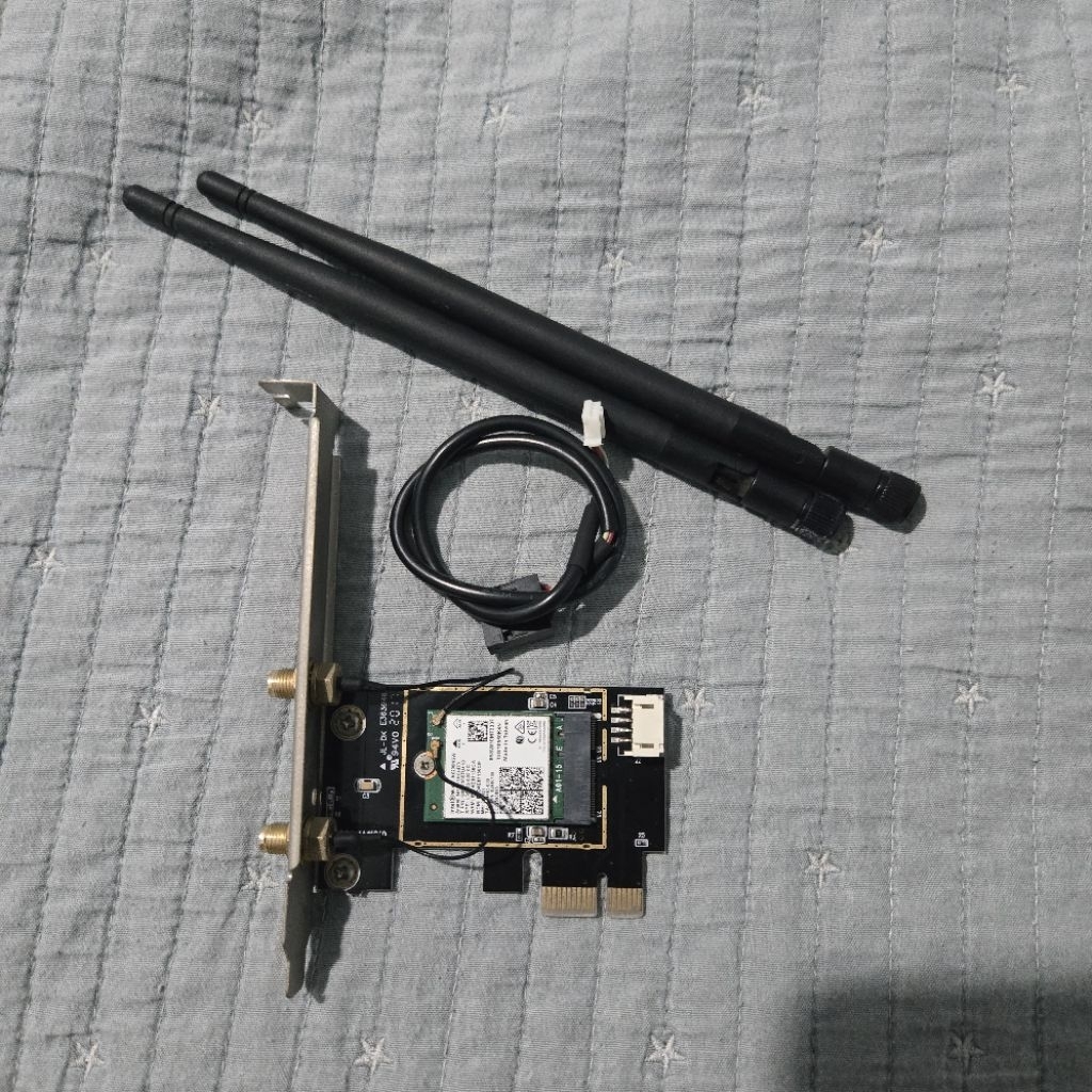 การ์ด Wifi AX 201 wifi 6 + PCI-E ครบชุด